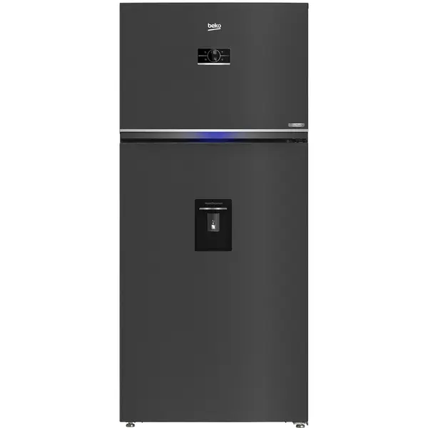 Frigider cu 2 usi Beko RDNE650E40DZXBRN1, No Frost, 630 l, Iluminare LED, Display Touch, Vacation Mode, Everfresh+, AeroFlow, Dark Inox, Clasa E