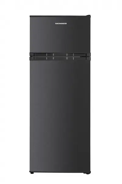 Frigider cu 2 usi HEINNER HF-H2206DGE++, 206 L, Clasa E, Lumina LED, Usi reversibile, H 143 cm (Gri antracit)