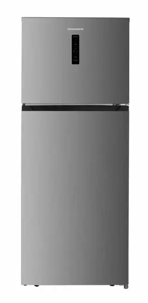Frigider cu 2 usi HEINNER HF-HM415NFINVSD, 415 l, Clasa D, Full No Frost, Lumina LED, Functie Power cool, Compresor Inverter, Display LED, H 178 cm (Inox)