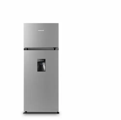 Frigider cu doua usi HEINNER HF-HS205SWDE++, 206 l, Clasa E, Lumina LED (Argintiu)