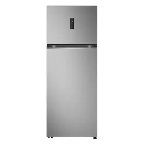 Frigider cu doua usi LG GTBV44PYBKD, 461 l, No Frost, Clasa E, Display LED, Compresor Inverter, Smart Diagnosis, Wifi, Racire prin usa, H 184.5 cm (Argintiu)