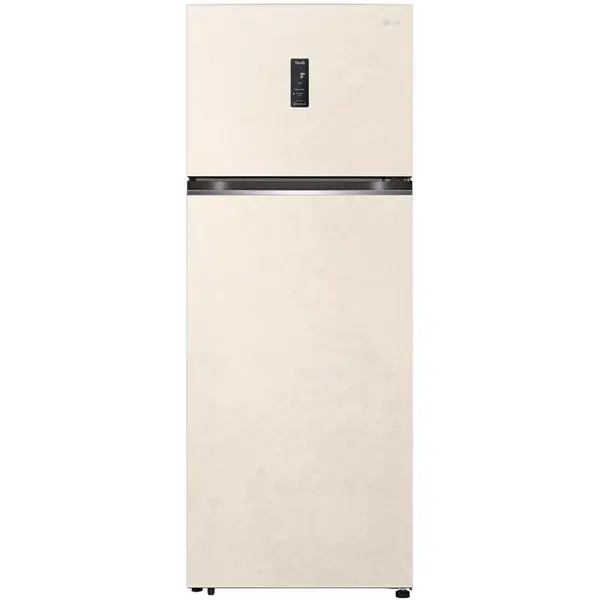 Frigider cu doua usi LG GTBV44SEBKD, 461 l, No Frost, Compresor Smart Inverter, Smart Diagnosis, Express Freezing, Linear Cooling, Display, WiFi, Iluminare LED, Clasa E