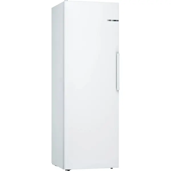 Frigider cu o usa Bosch KSV33NWEP, 324 l, SuperCooling, Rafturi EasyAccess, Clasa E (clasificare energetica veche Clasa A++)