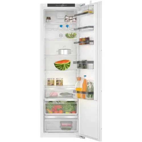 Frigider incorporabil cu o usa Bosch KIR81ADD0, 310 l, FreshSense, Iluminare LED, MultiBox, Clasa D, H 177.5 cm (Alb)