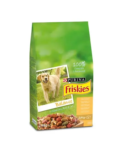 FRISKIES Balance Hrana uscata pentru caini adulti, cu pui si adaos de legume 500 g