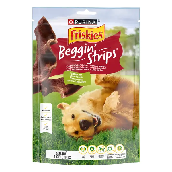 FRISKIES Beggin' Strips Cu Bacon, 120 g