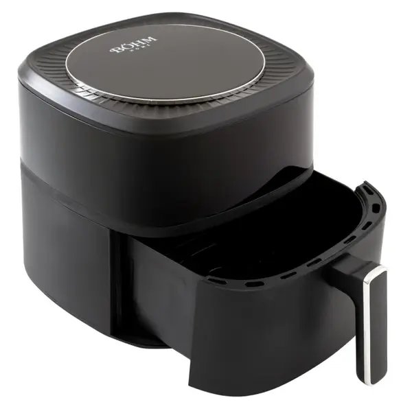 Friteuza cu aer cald Bohm, 1400W, Capacitate 6L, Control digital, 6 programe