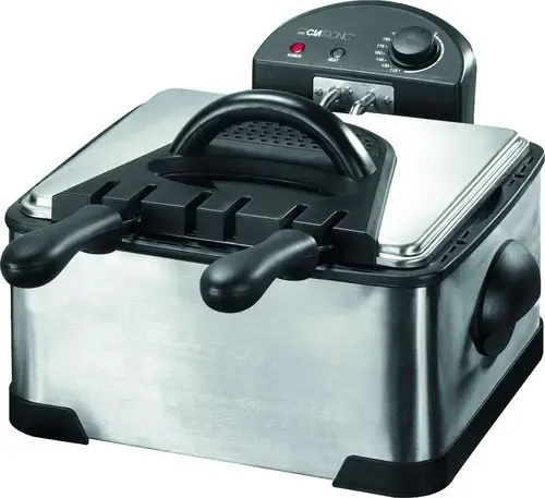 Friteuza cu aer cald Clatronic FR 3195, 4 l, 2000 W (Negru/Inox)