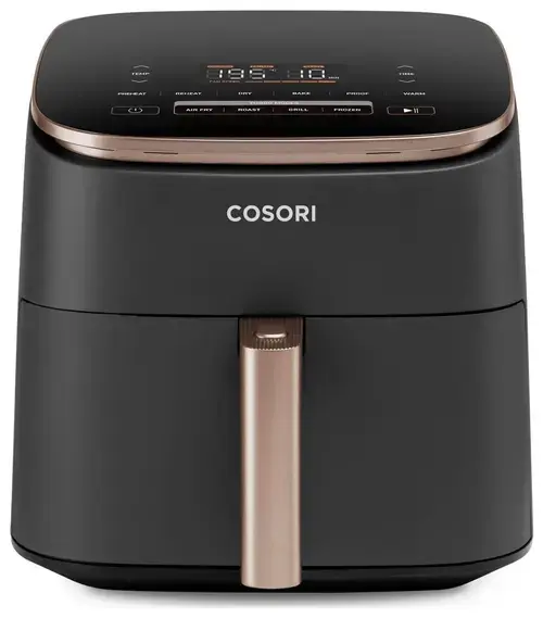Friteuza cu aer cald Cosori CAF-DC602-KEUR TurboBlaze Chef Edition, 1700 W, 6 l, 9 programe, Temperatura ajustabila 30-230 (Negru)