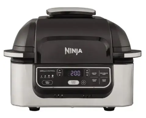 Friteuza cu aer cald Ninja AG301EU, 1750 W, 5.7 L, 5 functii de gatit customizabile (Negru/Gri)