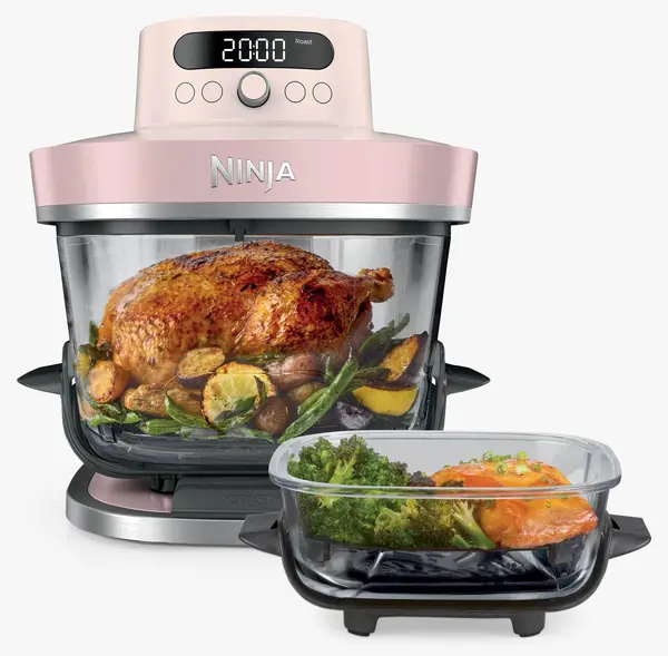 Friteuză cu aer cald Ninja - Crispi Pro, 2050W, 5.7 l, roz