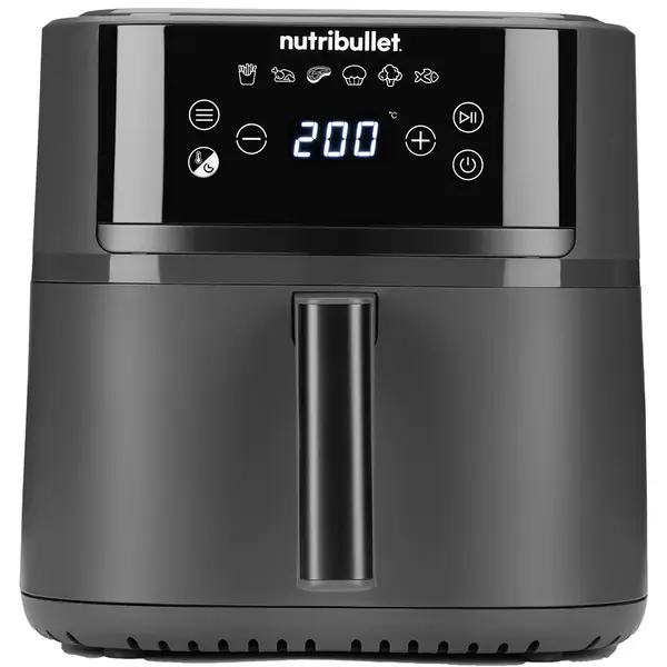 Friteuza cu aer cald Nutribullet CrispLite NBA0611DG, 1700W, 6l 6 programe, Termostat reglabil, Gri inchis/Negru