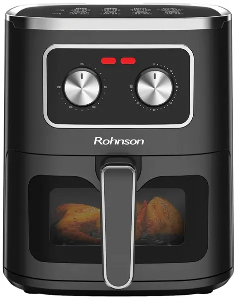 Friteuză cu aer cald Rohnson - R-2801, 1450W, 5 l, negru
