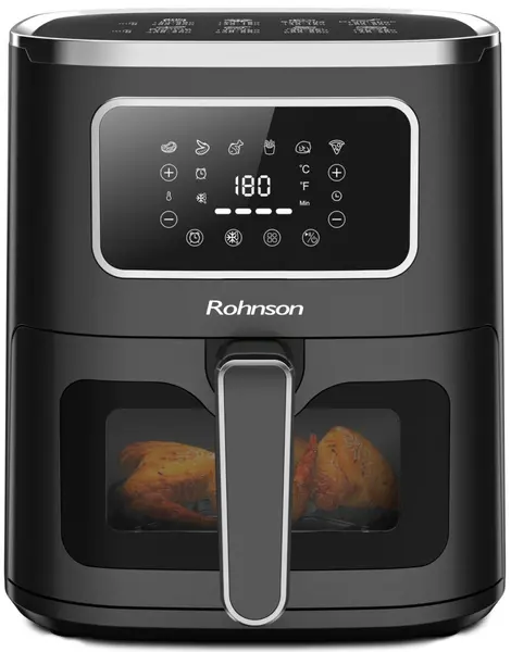 Friteuză cu aer cald Rohnson - R-2862, 1450W, 5 l, negru