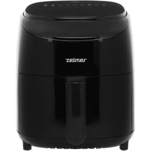 Friteuza cu aer cald Zelmer ZAF3550, 1200 W, 3,5 l, Timer 60 minute , Oprire automata, 9 programe presetate, Temperatura pana la 200 grade, Negru
