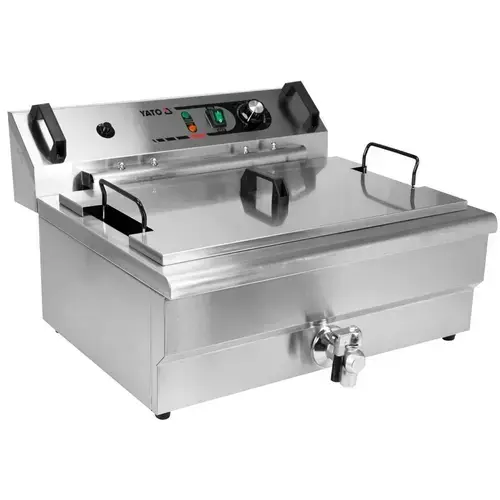 Friteuza cu ulei pentru peste gogosi Yato YG-04641, 26.5 l, 6kW (Inox)