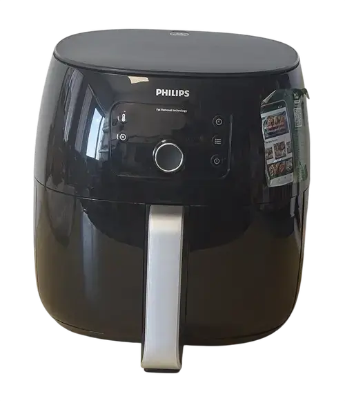 Friteuza fara ulei Philips Airfryer XXL HD9650/90, Tehnologie Twin TurboStar, Capacitate 7.3 L, Display digital (Negru)