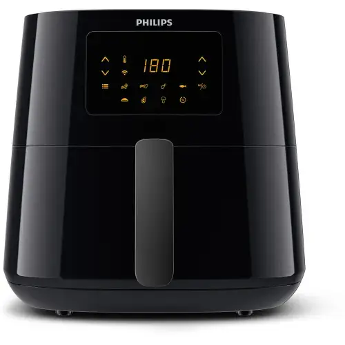 Friteuza fara ulei Philips HD9280/90 Airfryer Essential Collection, capacitate 6.2 L, Rapid Air, Digital, Wifi, 7 presetari, Negru