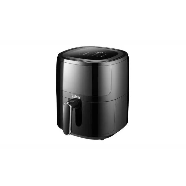 Friteuza Zilan ZLN9983 tip air fryer, 1500W, capacitate 5L, temperatura maxima 200 grade, Negru