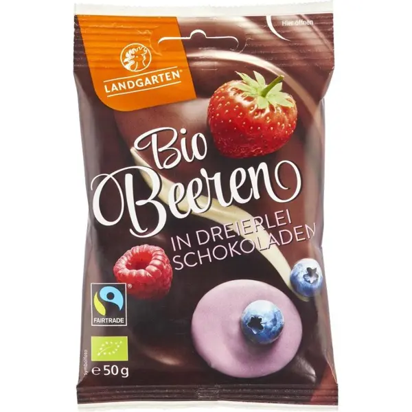 Fructe de padure liofilizate invelite in ciocolata, eco - 50 g