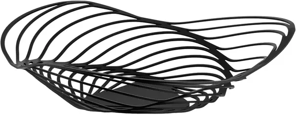 Fructiera Alessi - Trinity, 26 x 7 cm, neagră