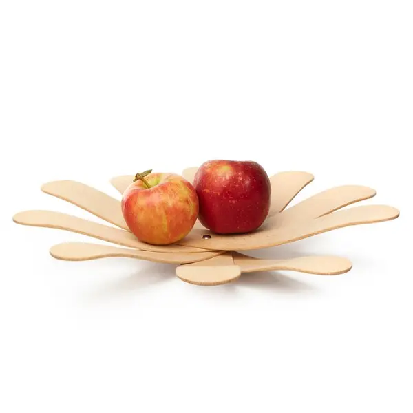 Fructiera - Boomerang Wood Bowl | Kikkerland