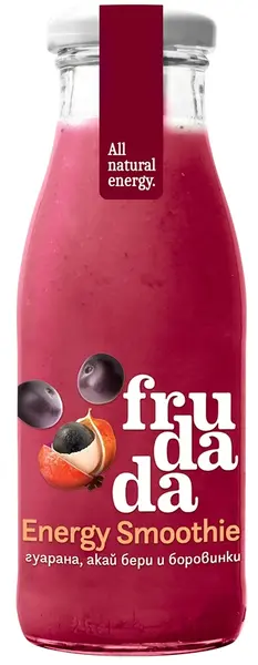 Frudada Smoothie cu guarana, acai berry și afine, 250 ml