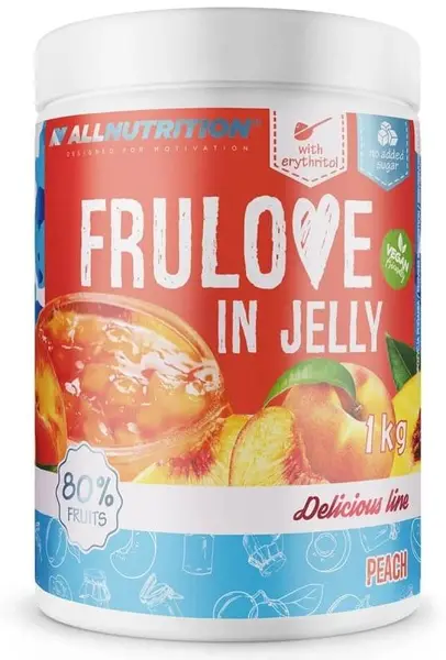 FruLove in Jelly, piersică, 1 kg, AllNutrition