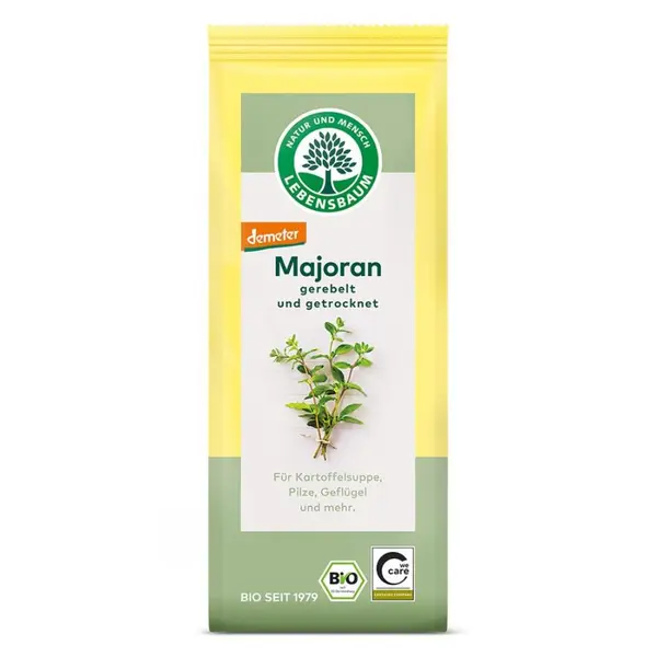 Frunze de maghiran tocate Demeter, eco - 12 g