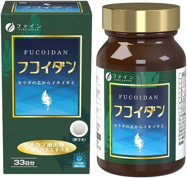 Fucoidan + Agaricus, 198 tablete, Fine Japan