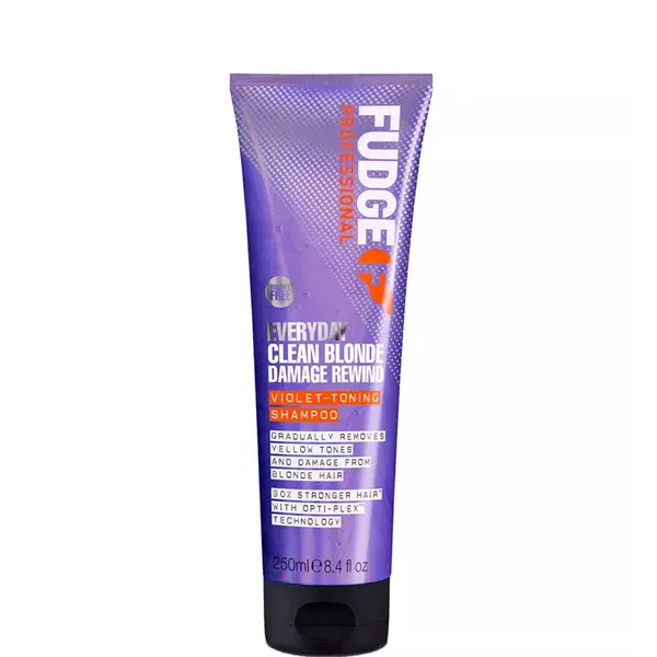 Fudge Everyday Clean Blonde Damage Rewind Gradual Toning Shampoo for Blonde Hair 250ml