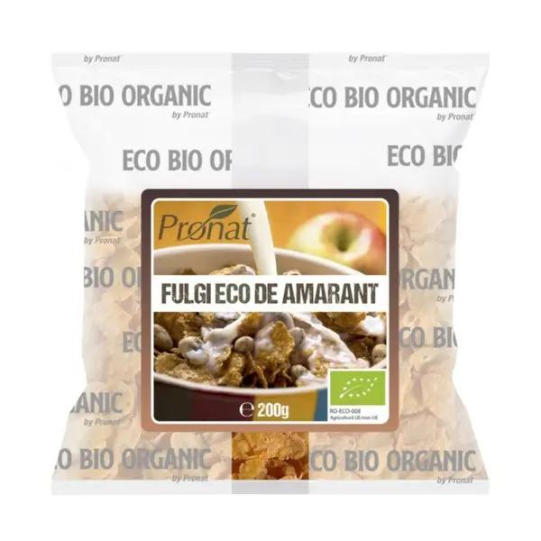Fulgi Bio de Porumb, Pronat, cu Amarant, 200 g