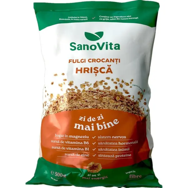 Fulgi Crocanti de Hrisca, Sanovita, 500 g