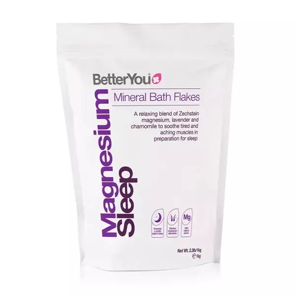 Fulgi de baie cu magneziu pentru somn odihnitor, 1000 g, BetterYou