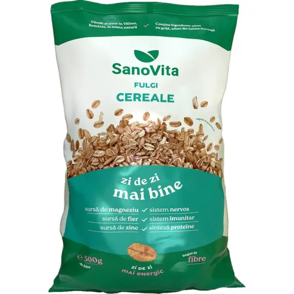 Fulgi de Cereale, Sanovita, 500 g