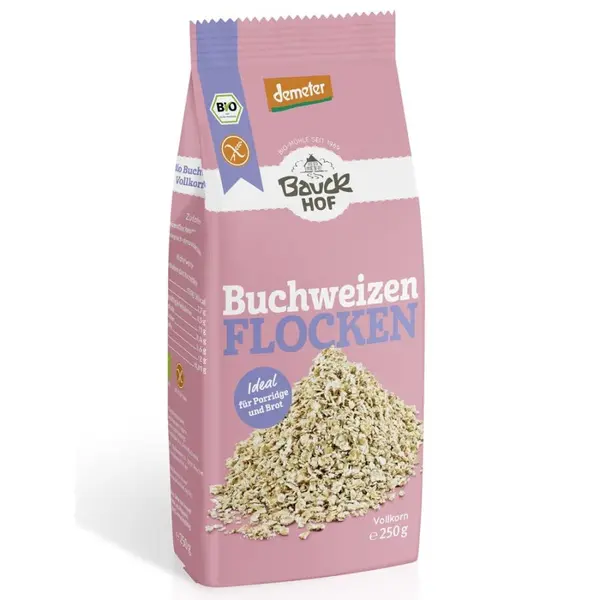 Fulgi de hrisca integrali fara gluten, eco - 250 g
