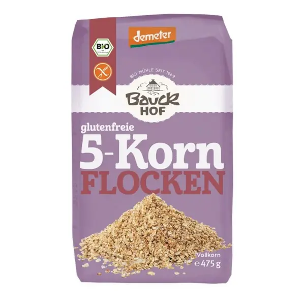 Fulgi din 5 cereale fara gluten, eco - 475 g