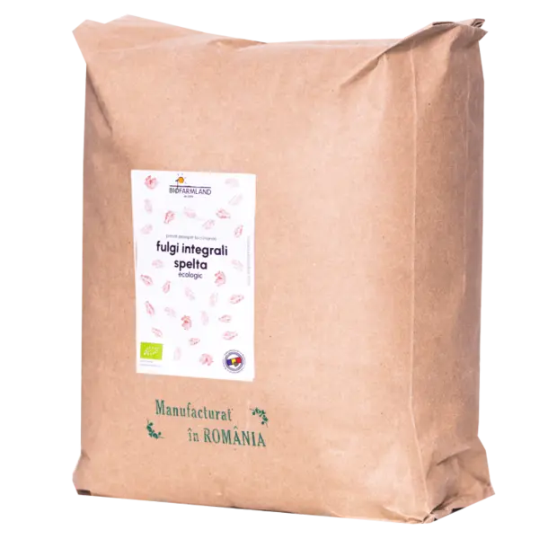 Fulgi integrali de grau spelta, sursa de fibre - 5kg