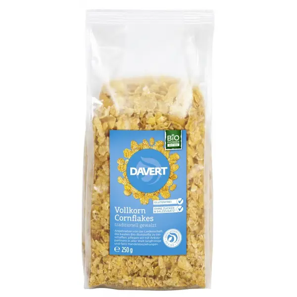 Fulgi integrali de porumb fara gluten, eco - 250 g