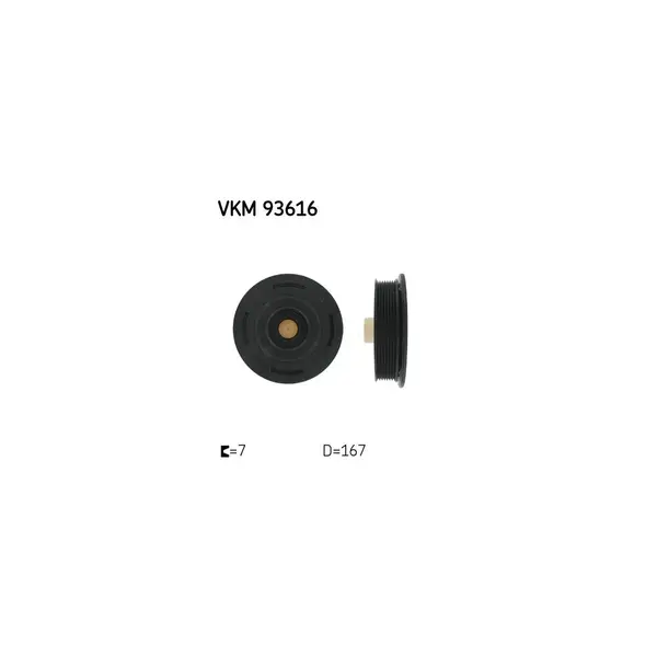 Fulie curea, arbore cotit SKF VKM 93616