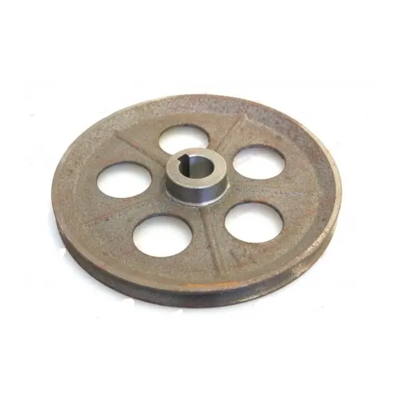 Fulie motor electric cu gauri int ax 24 mm - ext 200 mm