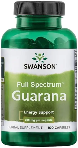 Full Spectrum Guarana, 500 mg, 100 capsule, Swanson