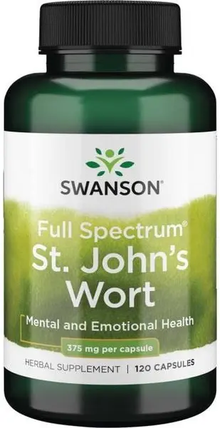 Full Spectrum St. John's Wort, 375 mg, 120 capsule, Swanson