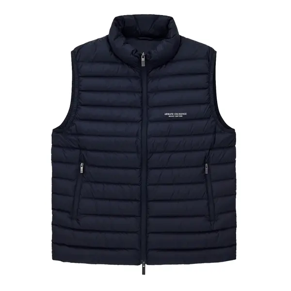 Full zip sleeveless down deep navy L