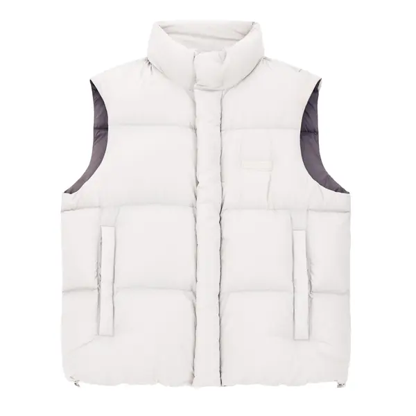 Full zip sleeveless down jacket S