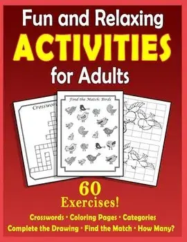 Fun and Relaxing Activities for Adults: Puzzles for People with Dementia [Large-Print], Paperback/Mighty Oak Books