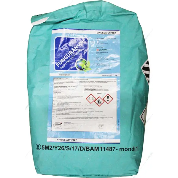 Funguran OH50WP 10 kg fungicid cupric de contact (vita de vie, cartof, tomate, sfecla zahar, hamei, castraveti, mar, par, gutui, fasole) - Default Title