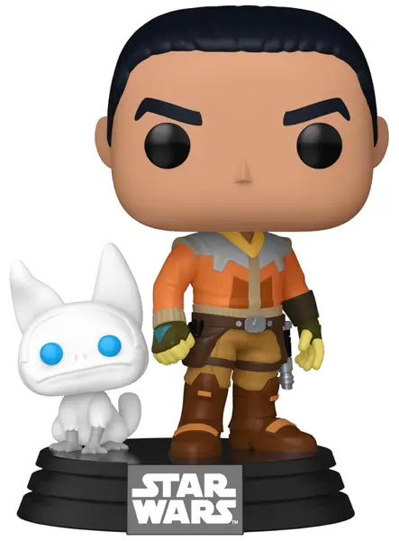 Funko Pop & Buddy Disney Star Wars Rebels Ezra Bridger With Loth Cat (special Edition) #756 Bobble-head