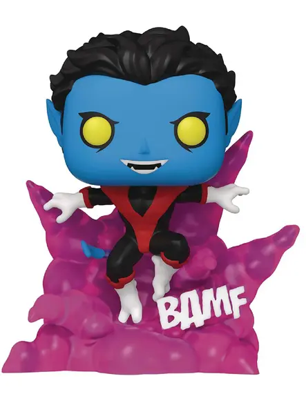 Funko pop Deluxe X Men Nightcrawler Teleporting (glows In The Dark) #1124 Bobble Head