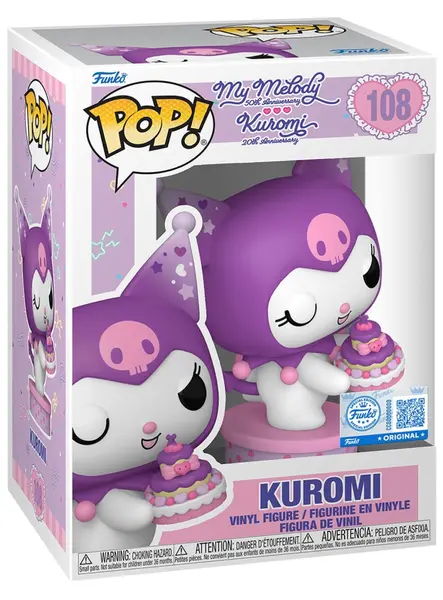 Funko Pop Sanrio My Melody (50th Ann) Kuromi (20th Ann) Kuromi (present) (se) #108 9cm